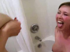 A lacjtating mommy and her female ally decide to have fun in the bathroom by shooting her brest milk all over her. I desire i was the friend, Id be happy even if i was the camera man